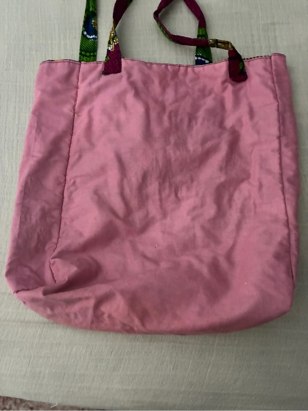 Gorgeous Boho Chic Unique Handmade Patchwork Vibrant Tote Bag, Like New - Picture 10 of 16